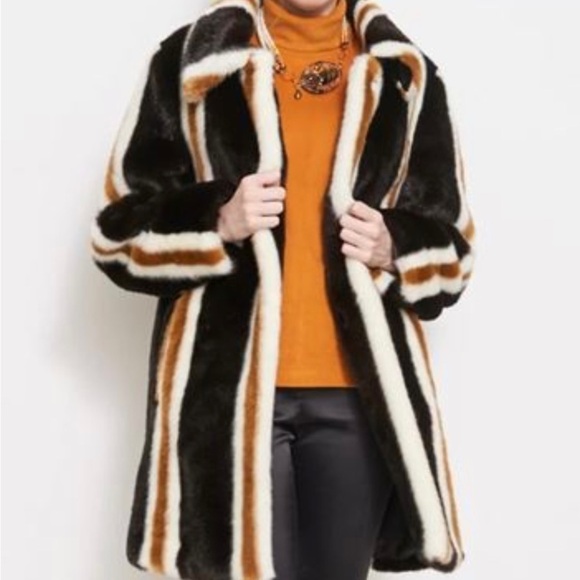 FURIOUS Fur® ‘Primrose’ Trench (Women’s Small, Brown) NEW WITH TAGS - Picture 3 of 8